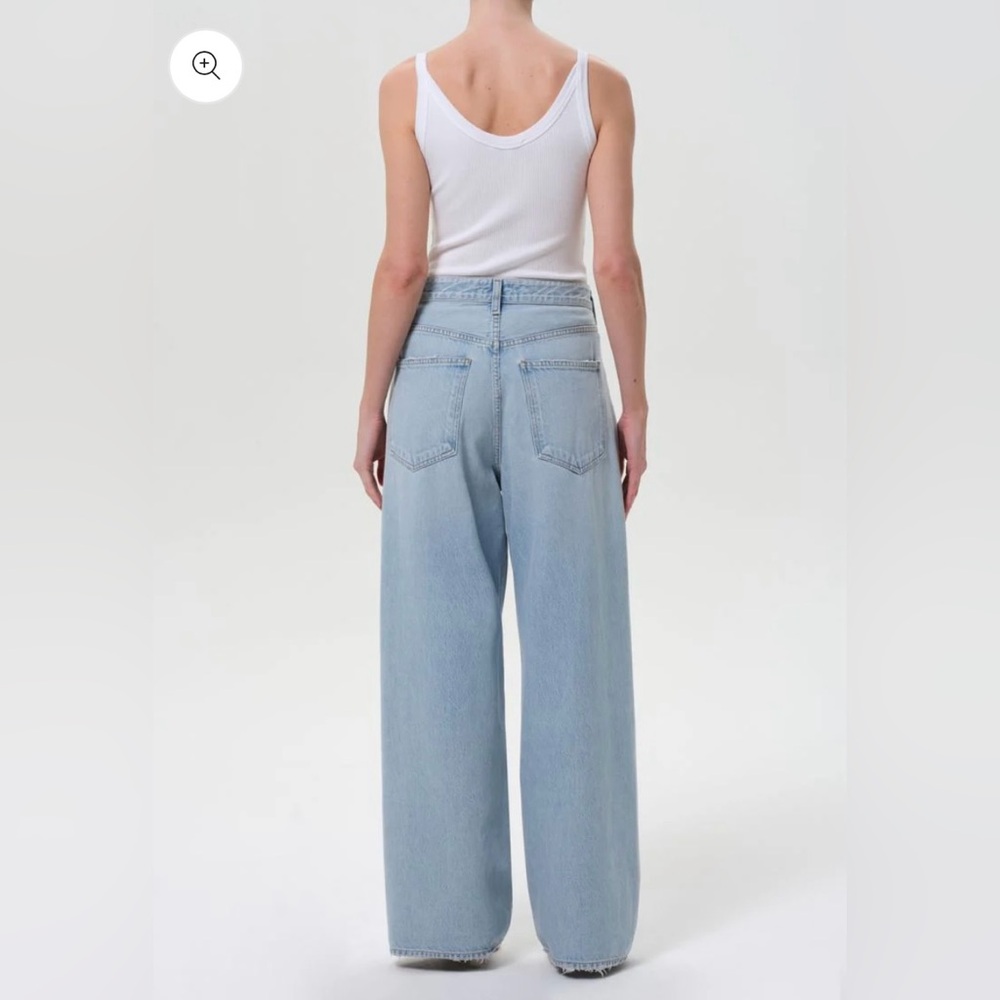 NWT AGOLDE $278 Vana Fold waist Jean in spark size 27 - Picture 2 of 11